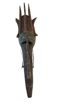Bamana N'tomo maske fra Mali i Vestafrika