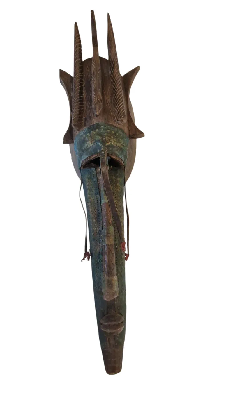 Bamana N'tomo maske fra Mali i Vestafrika