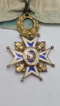 Spansk Kommendørkors af Karl III's Orden (Orden de Carlos III) fra Spanien. Original