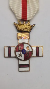 Spansk Orden for Militær Fortjeneste (Orden del Mérito Militar) med hvid dekoration, ww2. Original