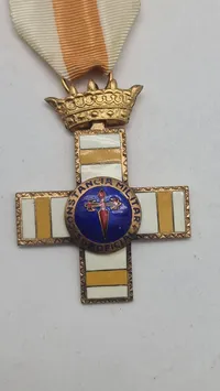 Spansk Cruz a la Constancia en el Servicio (Long Military Service Cross) for underofficerer (NCOs), ww2. Original