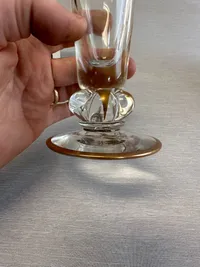 Originalt Livgarde jubilæumsglas, Design Jacob E. Bang Holmegaard