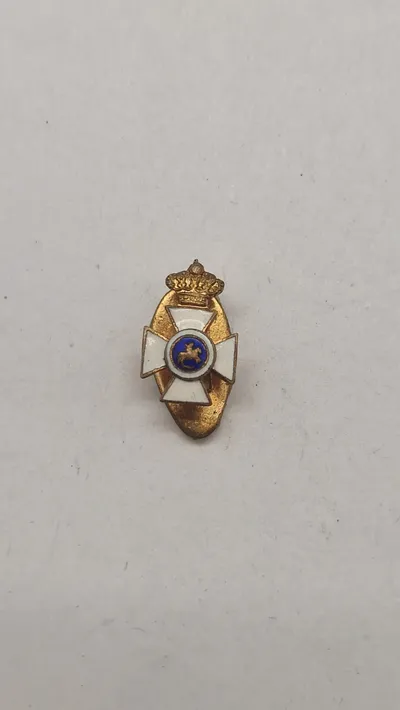 Spansk minatureudgave af Sankt Hermenegilds Orden (Real y Militar Orden de San Hermenegildo).  Original
