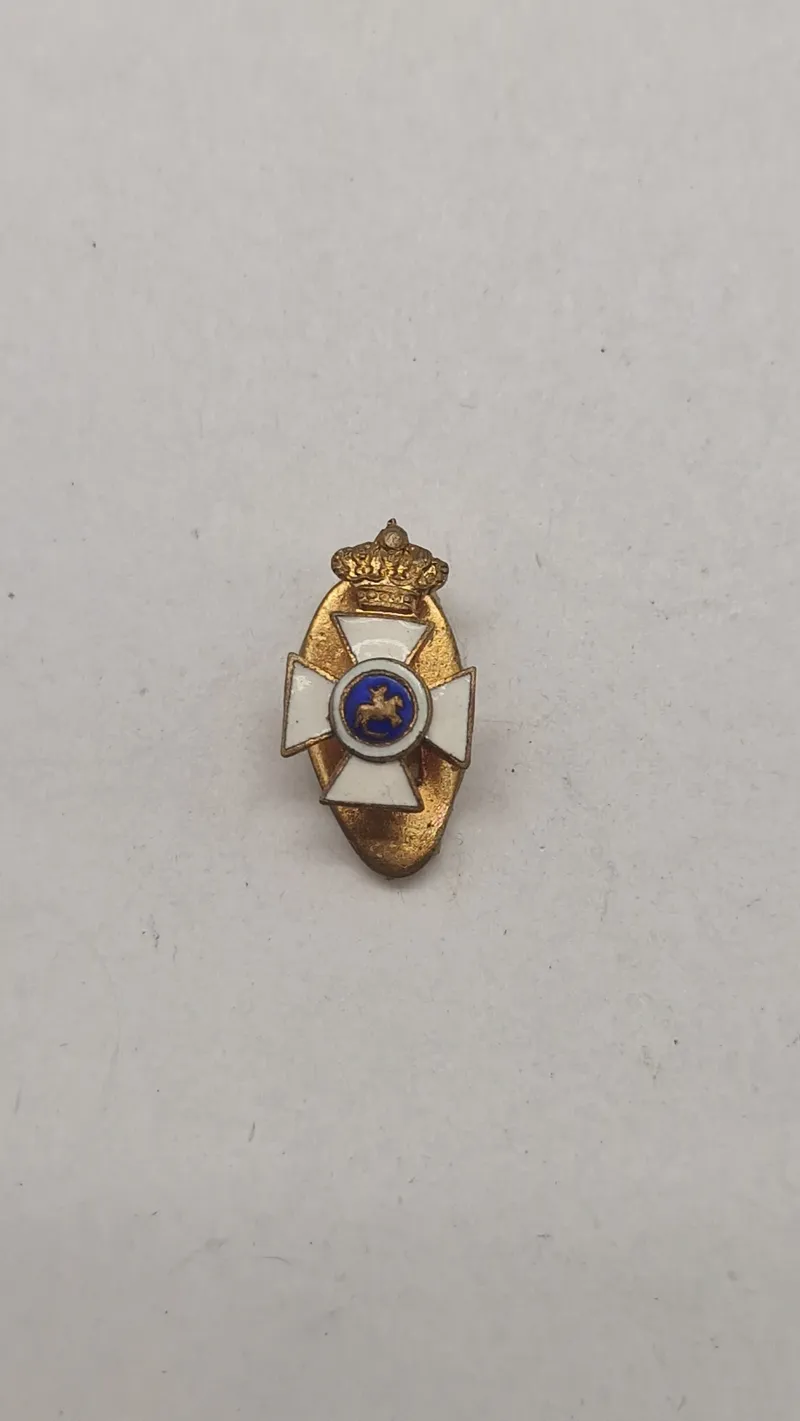 Spansk minatureudgave af Sankt Hermenegilds Orden (Real y Militar Orden de San Hermenegildo).  Original