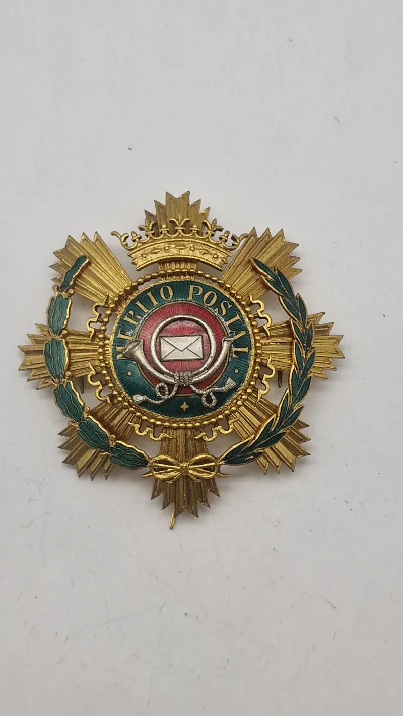 Spansk Civil Orden for Postvæsenets Fortjenester (Orden Civil del Mérito Postal). Original