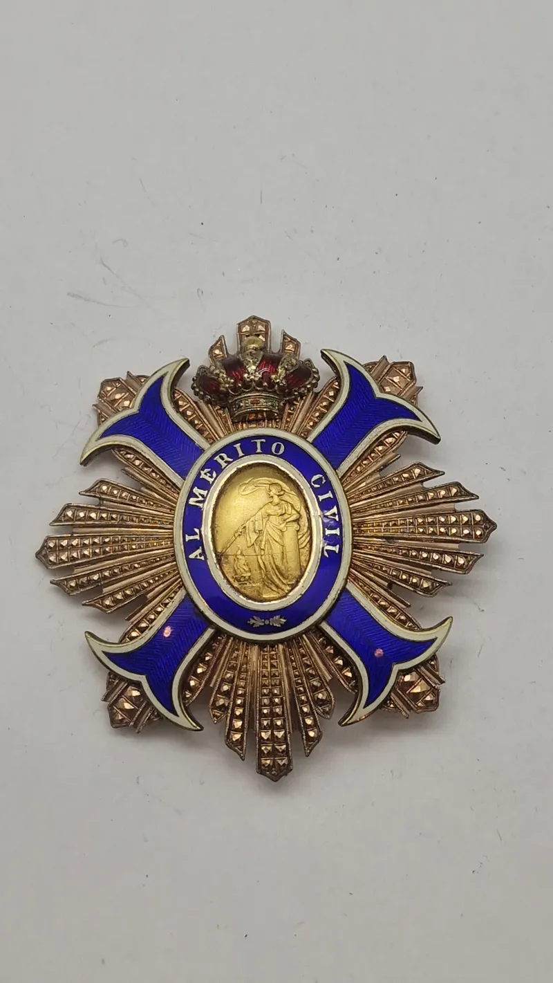 Spansk Orden for Civil Fortjeneste (Orden del Mérito Civil), . Original