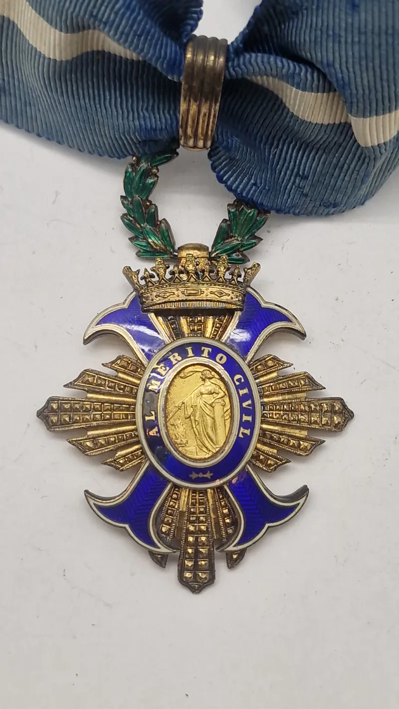 Spansk Orden del Mérito Civil, ww2. Original