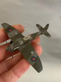 Samling ældre modelfly - tyske ww2 og RAF