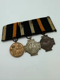 Tysk 1864 og 1871 veteran medalje spange, original