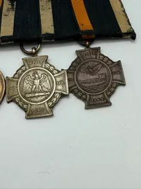 Tysk 1864 og 1871 veteran medalje spange, original