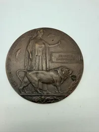 Engelsk Dead mans penny, ww1. Original