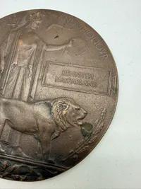 Engelsk Dead mans penny, ww1. Original