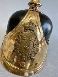 Original Swedish Model 1881 Royal Dragoons NCO Spiked Cavalry Helmet