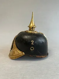 Original Swedish Model 1881 Royal Dragoons NCO Spiked Cavalry Helmet