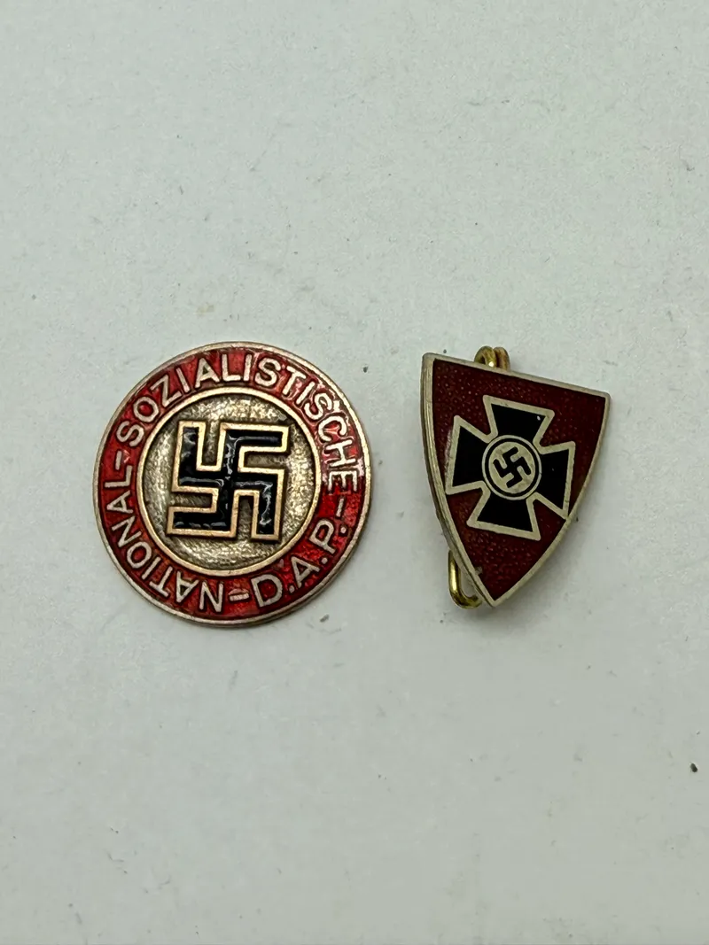 Postwar Parti mærke og originalt veteran mærke