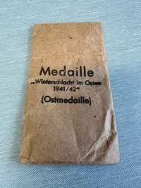 Original pose til østfront medalje