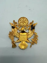 US WW2 Officers kasket badge