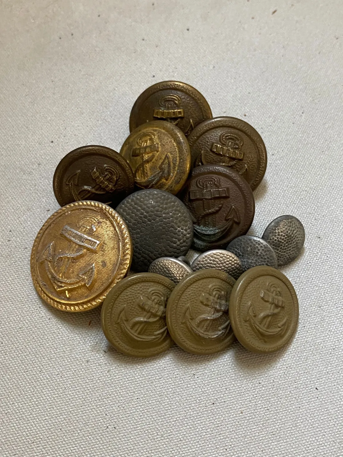 Samling Originale tyske Kriegsmarine knapper - ww2