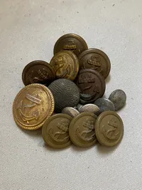 Samling Originale tyske Kriegsmarine knapper - ww2