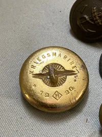 Samling Originale tyske Kriegsmarine knapper - ww2