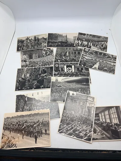 Samling Tyske WW2 samlerkort Hitler mm.