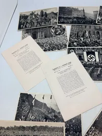 Samling Tyske WW2 samlerkort Hitler mm.