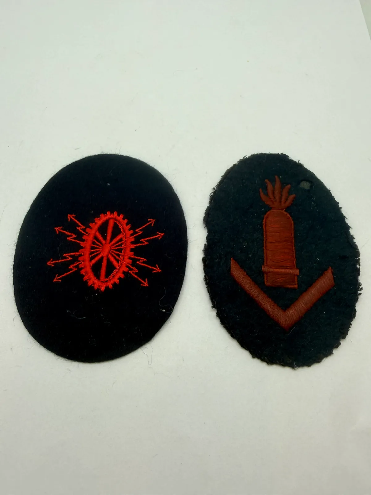 Samling Kriegsmarine patches. Originale