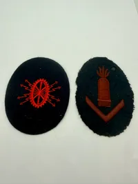 Samling Kriegsmarine patches. Originale