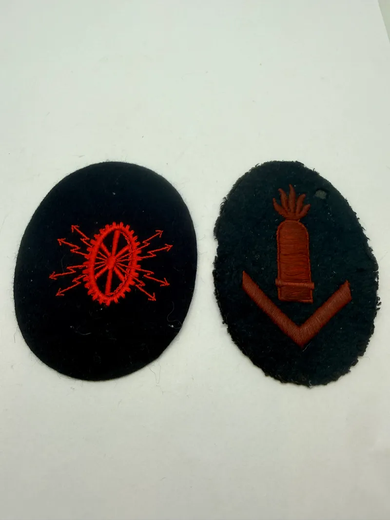 Samling Kriegsmarine patches. Originale