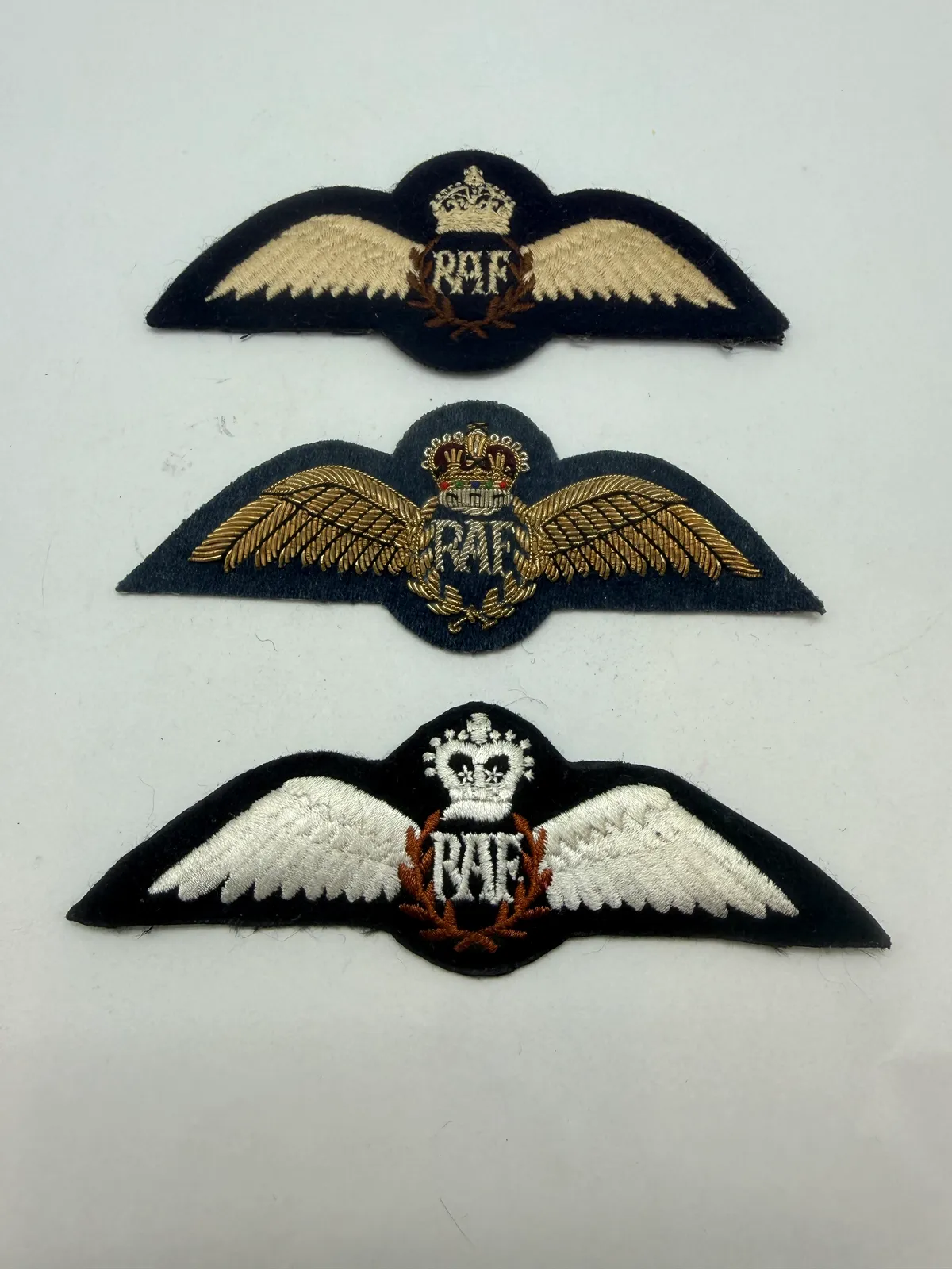 Samling RAF vinger. Originale
