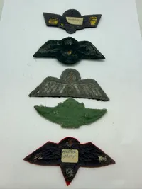 Samling faldskærmsvibger. Originale