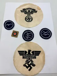 Samling tyske ww2 stofmærker. Efterkrigs