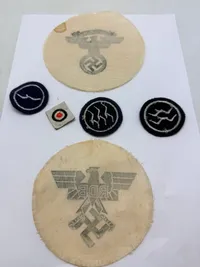 Samling tyske ww2 stofmærker. Efterkrigs