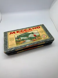 Samling Meccano med kasser