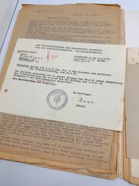 Kæmpe personale mappe fra Tysk betjent WW2 og efter