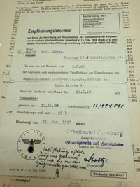 Kæmpe personale mappe fra Tysk betjent WW2 og efter