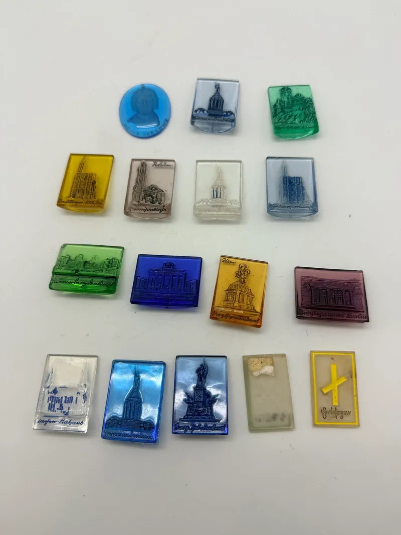 Samling tysk WHW glas mærker, ww2. Originale
