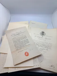 Samling ordenspapirer og kaldelse som Præst
