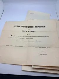 Samling ordenspapirer og kaldelse som Præst