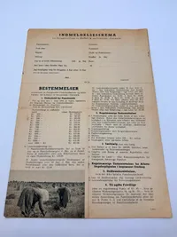 Waffen SS (Dansk) indmeldelses blanket. Original