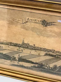 Antikt kobberstik Roskilde