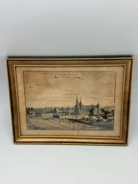 Antikt kobberstik Frederiksborg / Hillerød