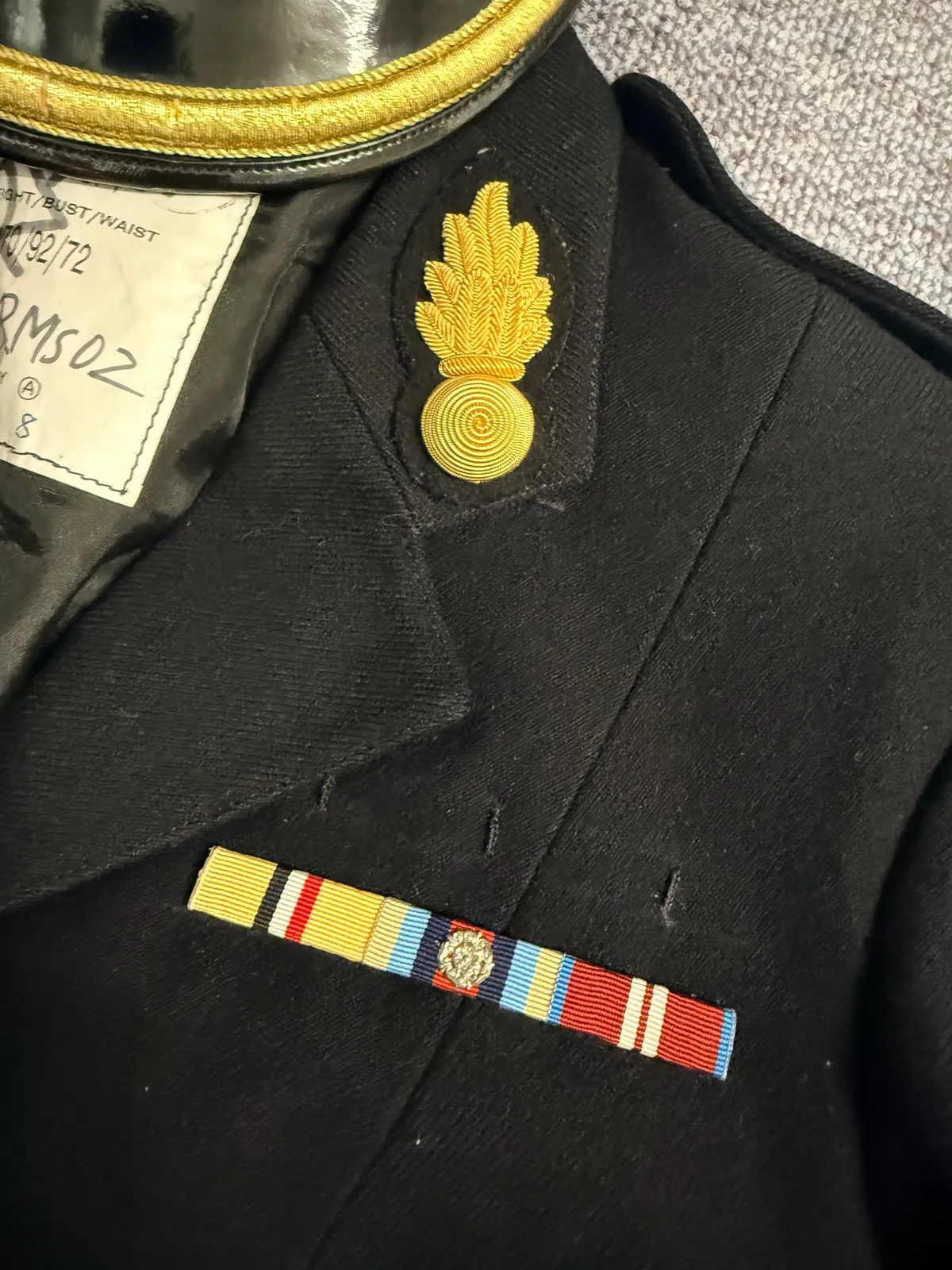 Engelsk kvindelig Major uniform med navn