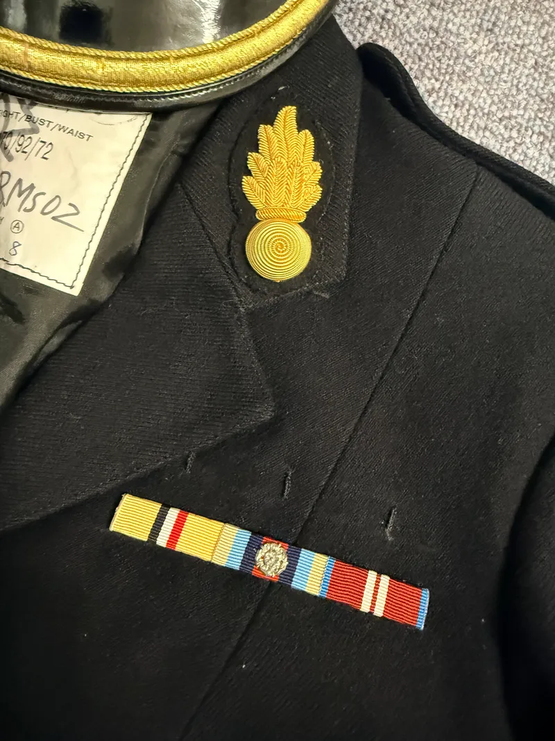 Engelsk kvindelig Major uniform med navn
