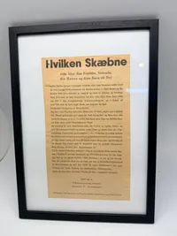 Indrammet Dansk SS hverve annonce, original
