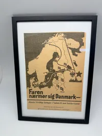 Indrammet Dansk SS hverve annonce, original