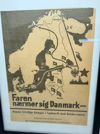 Indrammet Dansk SS hverve annonce, original