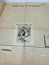 Svensk Nazistisk avis WW2 ekstremt sjælden