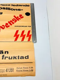 Svensk Nazistisk Plakat  WW2, ekstremt sjælden