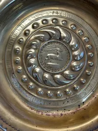 Originalt Dansk dåbsfad ca. 1750 Hidrøre fra Hvedholm slot på Fyn
